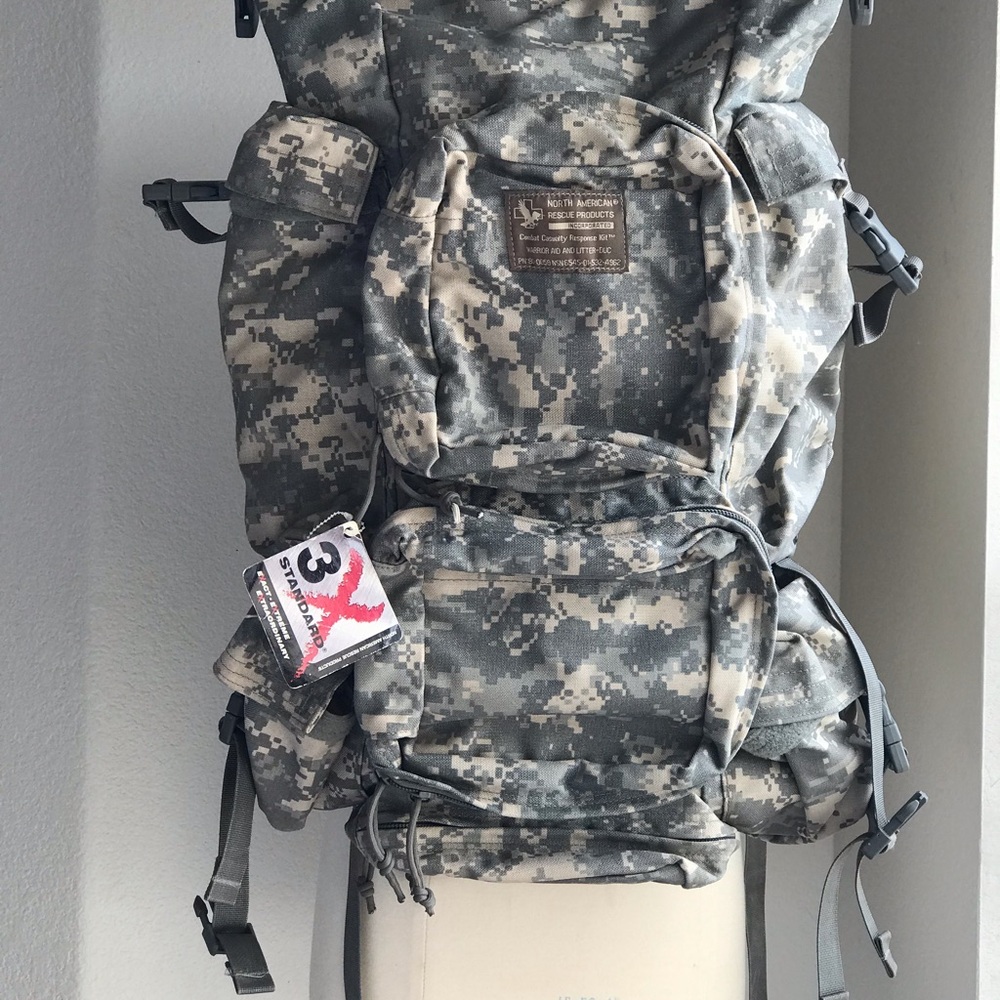 3X Standard ACU Rucksack Tactical Hiking Hunting Backpack Combat Casualty Bag